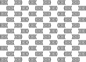 Typewriter pattern made of open and closed bracket symbols
